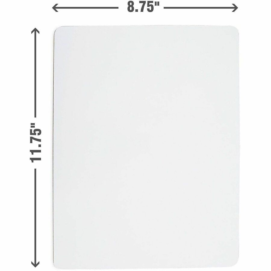 Image of Lorell 43910CT Double-Sided Dry-Erase Lap Boards, White Hardboard, Melamine Surface, Lap, Wipeable, 6/Pack, 6 / Carton