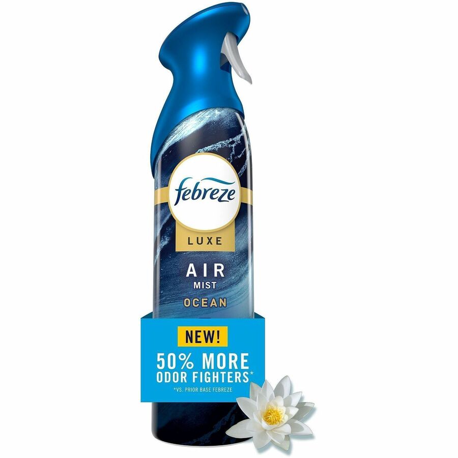 Image of Febreze 19940 Air Mist Air Freshener Spray, Spray, 8.1 fl oz (0.3 quart), Warm Ocean Breeze, Odor Neutralizer, Long Lasting, 6 / Carton