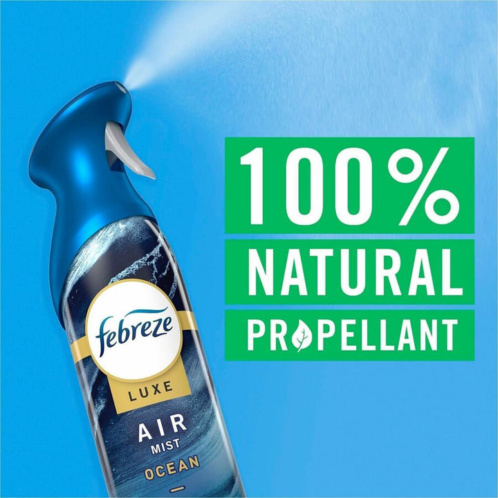 Image of Febreze 19940 Air Mist Air Freshener Spray, Spray, 8.1 fl oz (0.3 quart), Warm Ocean Breeze, Odor Neutralizer, Long Lasting, 6 / Carton