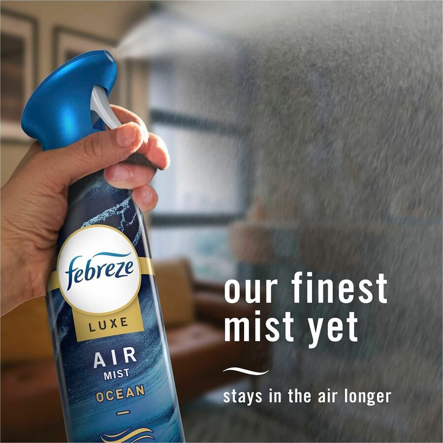 Image of Febreze 19940 Air Mist Air Freshener Spray, Spray, 8.1 fl oz (0.3 quart), Warm Ocean Breeze, Odor Neutralizer, Long Lasting, 6 / Carton