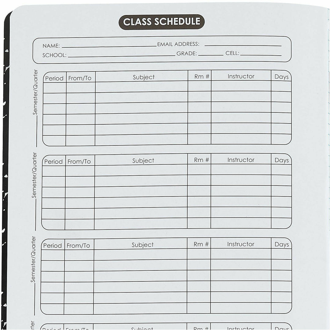 Image of Sparco 20957CT Quadrille-Ruled Composition Notebooks, Sewn, Quad Ruled Front Ruling, Black Cover, Label, Hard Cover, Damage Resistant, 8 / Carton