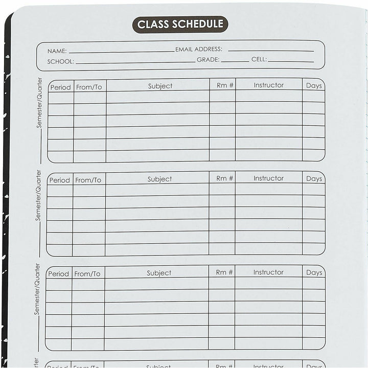 Image of Sparco 20957 Quadrille-Ruled Composition Notebooks, Sewn, Quad Ruled Front Ruling, Black Cover, Label, Hard Cover, Damage Resistant, 6 / Pack