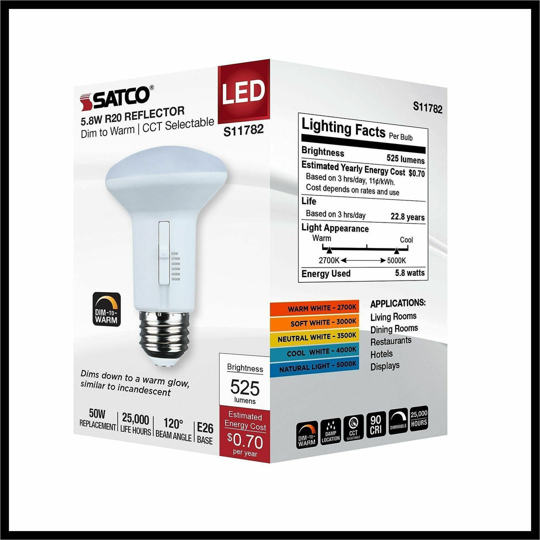 Image of Satco S11782 LED R20 Reflector Bulbs