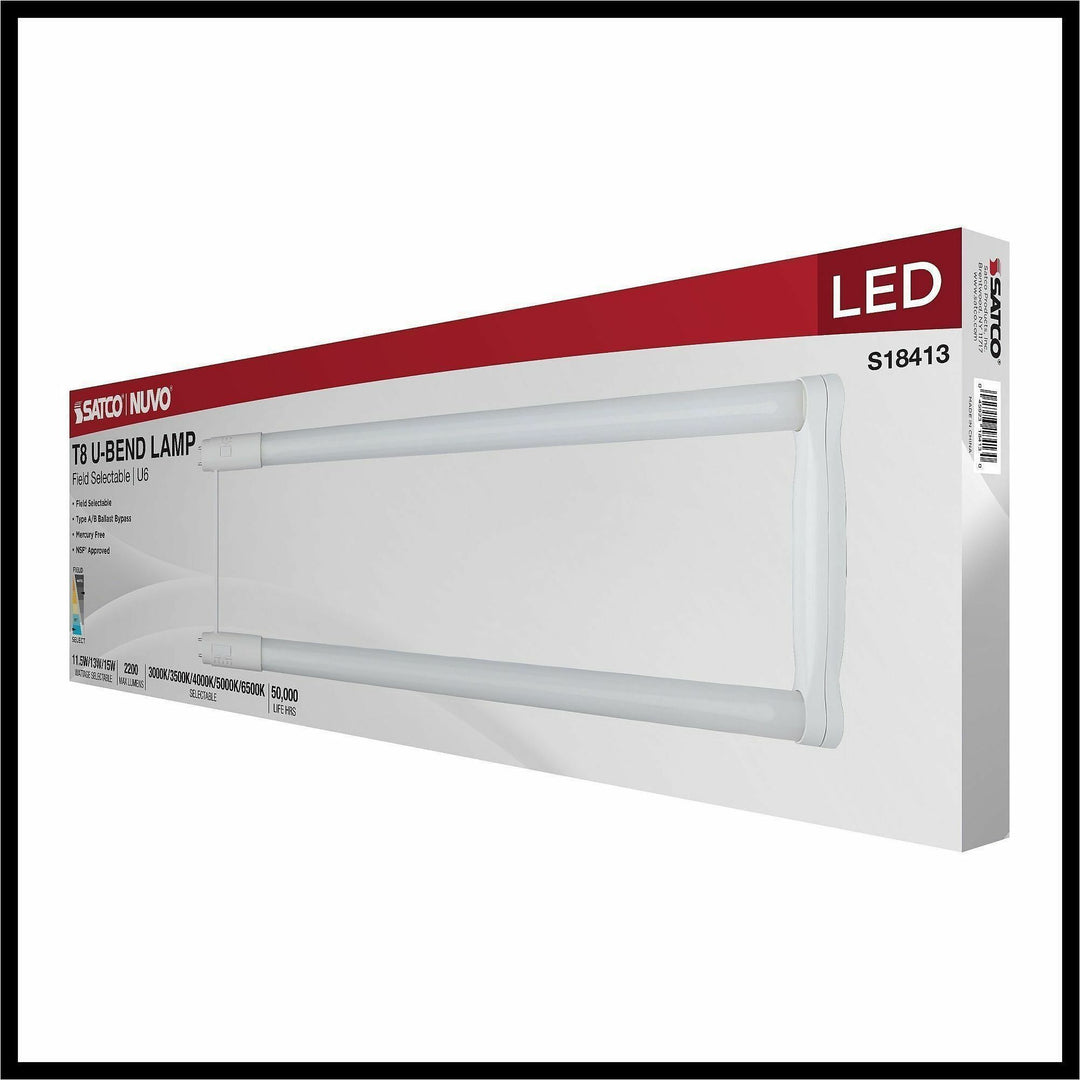 Image of Satco S18413 LED Filament U-Bend Bulb
