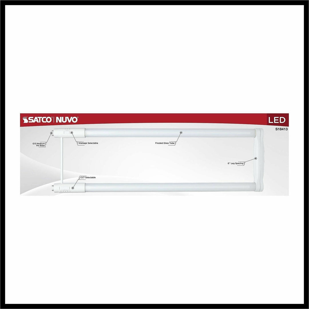 Image of Satco S18413 LED Filament U-Bend Bulb