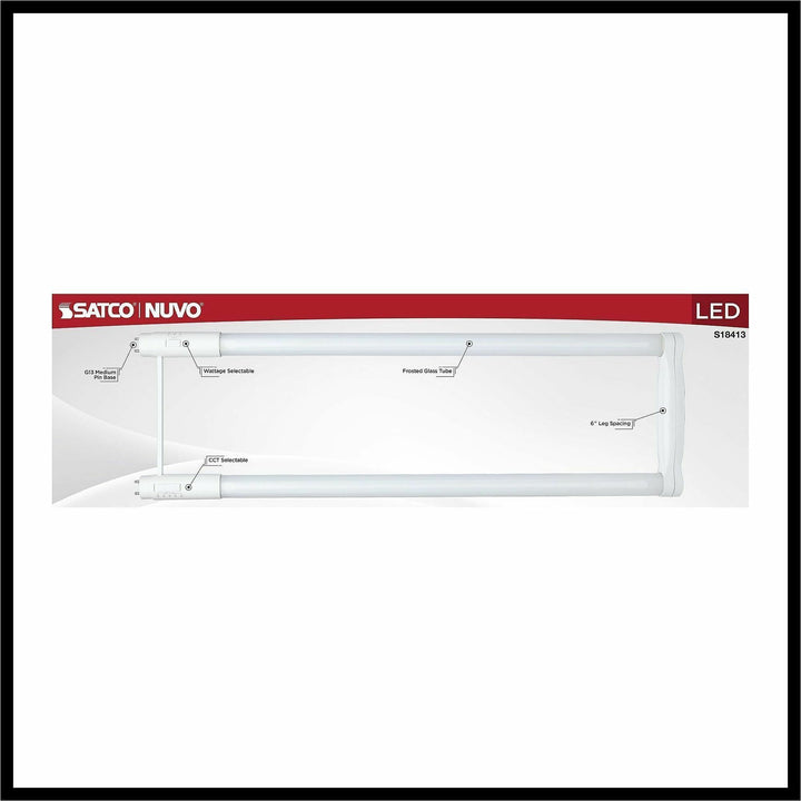 Image of Satco S18413 LED Filament U-Bend Bulb