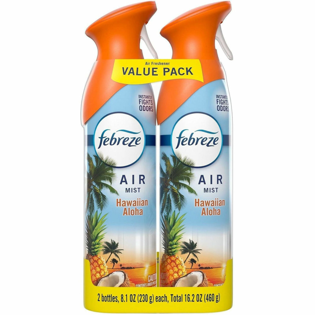 Image of Febreze 21321 Air Mist Air Freshener Spray, Spray, 8.1 fl oz (0.3 quart), Hawaiian Aloha, Odor Neutralizer, Long Lasting, 2 / Pack