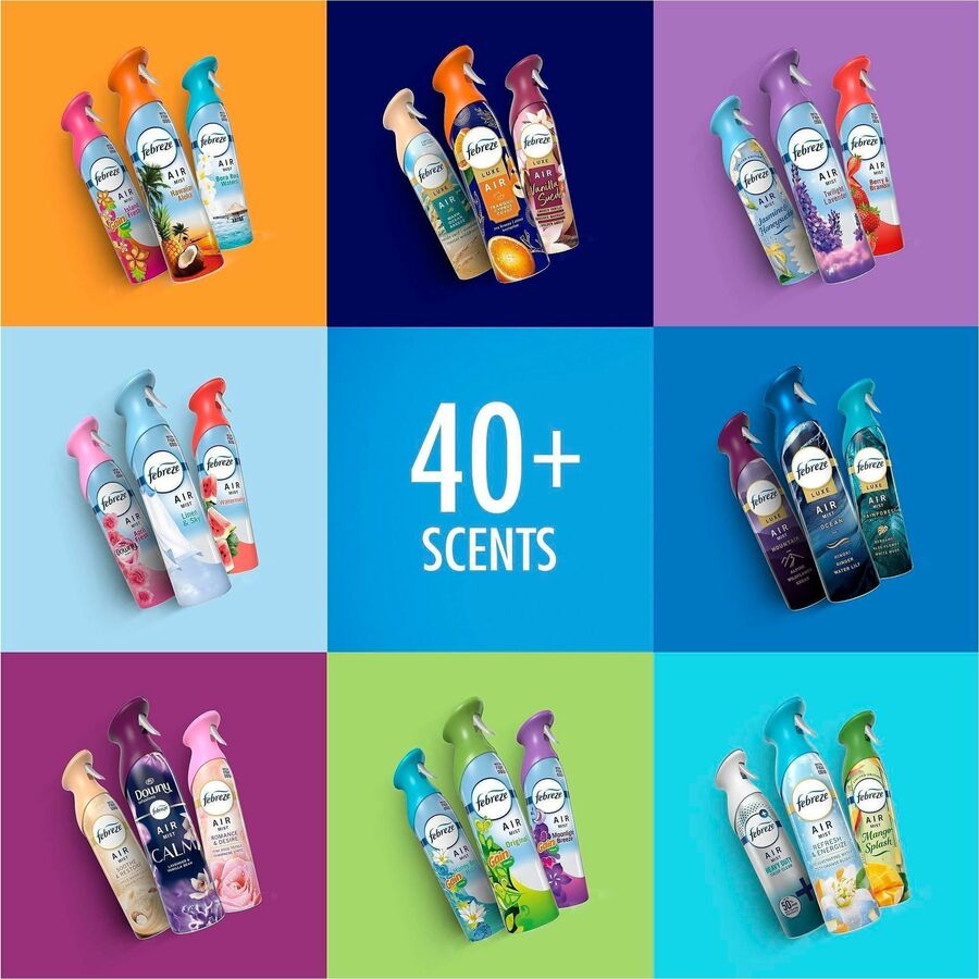 Image of Febreze 21321 Air Mist Air Freshener Spray, Spray, 8.1 fl oz (0.3 quart), Hawaiian Aloha, Odor Neutralizer, Long Lasting, 2 / Pack