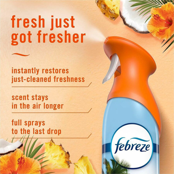 Image of Febreze 21321 Air Mist Air Freshener Spray, Spray, 8.1 fl oz (0.3 quart), Hawaiian Aloha, Odor Neutralizer, Long Lasting, 2 / Pack