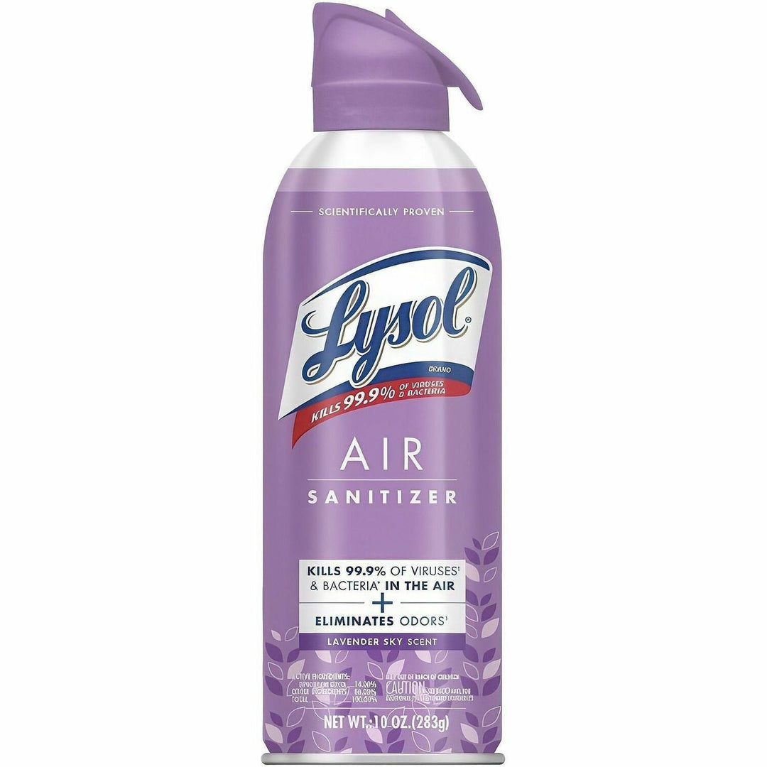 Image of Lysol 56348 Air Sanitizer, Spray, 10 fl oz (0.3 quart), Lavender Sky, Odor Neutralizer, 6 / Carton