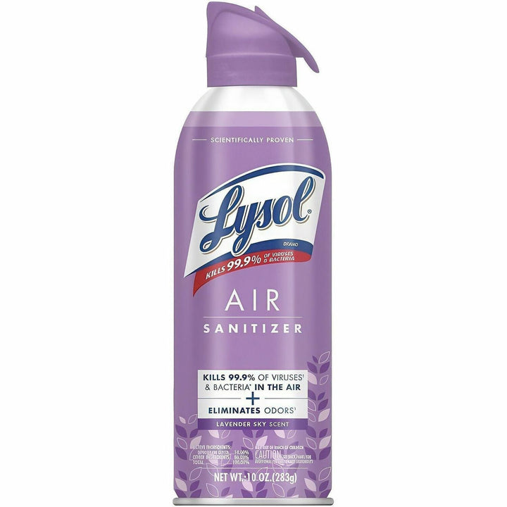 Image of Lysol 56348 Air Sanitizer, Spray, 10 fl oz (0.3 quart), Lavender Sky, Odor Neutralizer, 6 / Carton