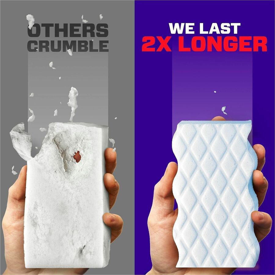 Image of Mr. Clean 22875 Magic Eraser Extra-Durable Whole Home, 0.9" H x 4.6" W x 2.2" Depth, 5 / Box, White