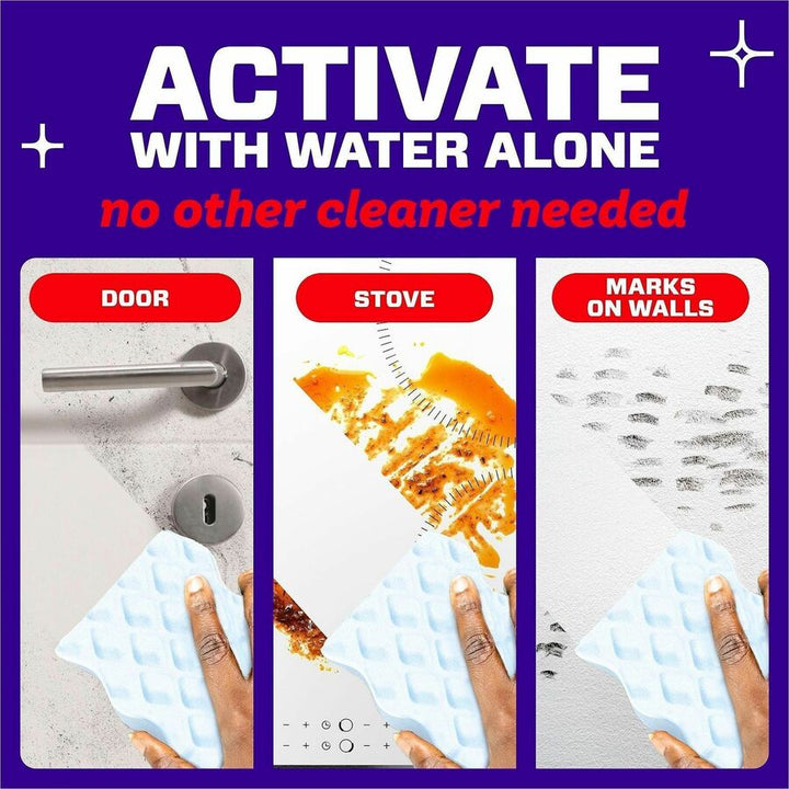 Image of Mr. Clean 22875 Magic Eraser Extra-Durable Whole Home, 0.9" H x 4.6" W x 2.2" Depth, 5 / Box, White