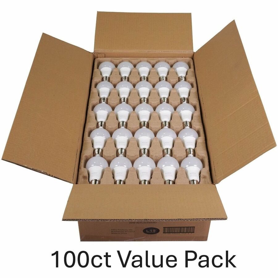 Image of Satco S11413 A19 LED Non-Dimmable Bulbs