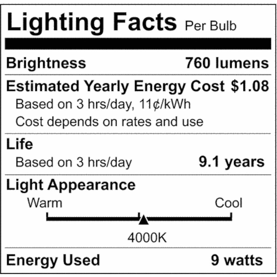 Image of Satco S11413 A19 LED Non-Dimmable Bulbs