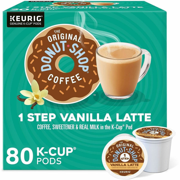 Image of Diedrich 8177CT TODS 1-Step Latte K-Cups, Dark, K-Cup, Pod, Latte, Colombian, Vanilla, 20 Coffee/Box, 4 / Carton