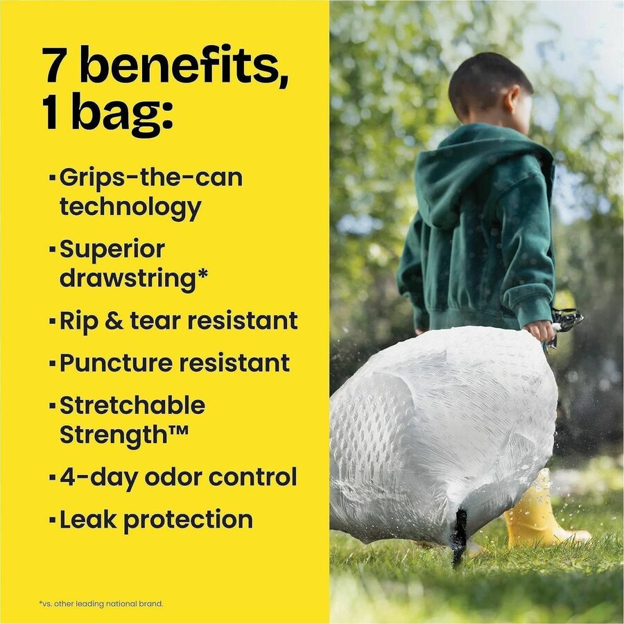 Image of Glad ForceFlex 78750 Drawstring Tall Kitchen Bags