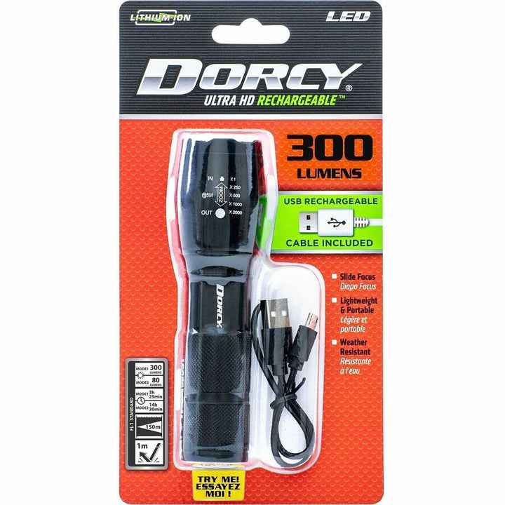 Image of Dorcy 41-4379 300 Lumen Ultra HD USB Flashlight