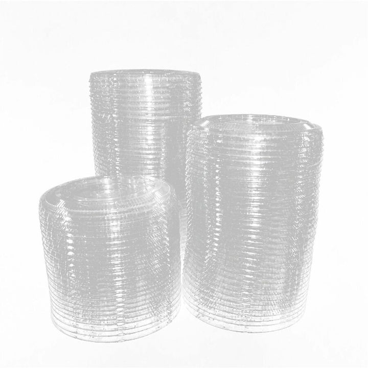 Image of Genuine Joe 58235 Lids for Plastic Cold Cups, Polyethylene Terephthalate (PET), Clear, 1000 Lids/Box, 1 Carton