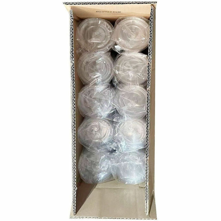 Image of Genuine Joe 58235 Lids for Plastic Cold Cups, Polyethylene Terephthalate (PET), Clear, 1000 Lids/Box, 1 Carton