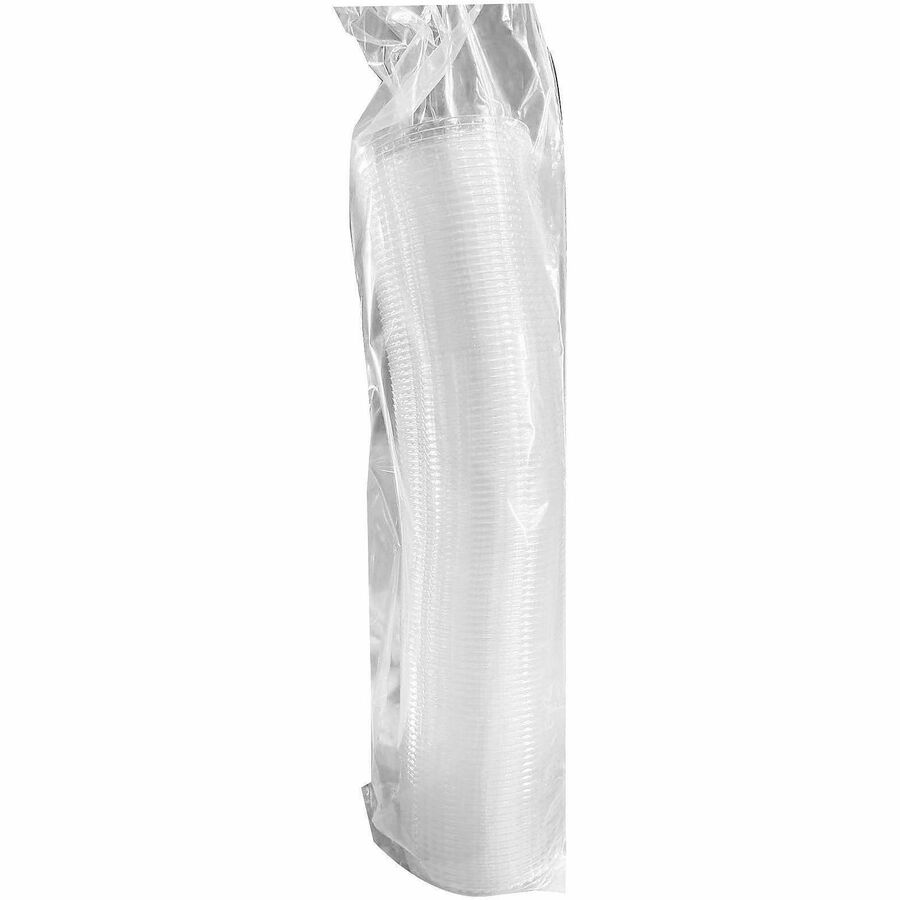 Image of Genuine Joe 58236 Lids for Plastic Cold Cups, Polyethylene Terephthalate (PET), Clear, 1000 Lids/Box, 1 Carton