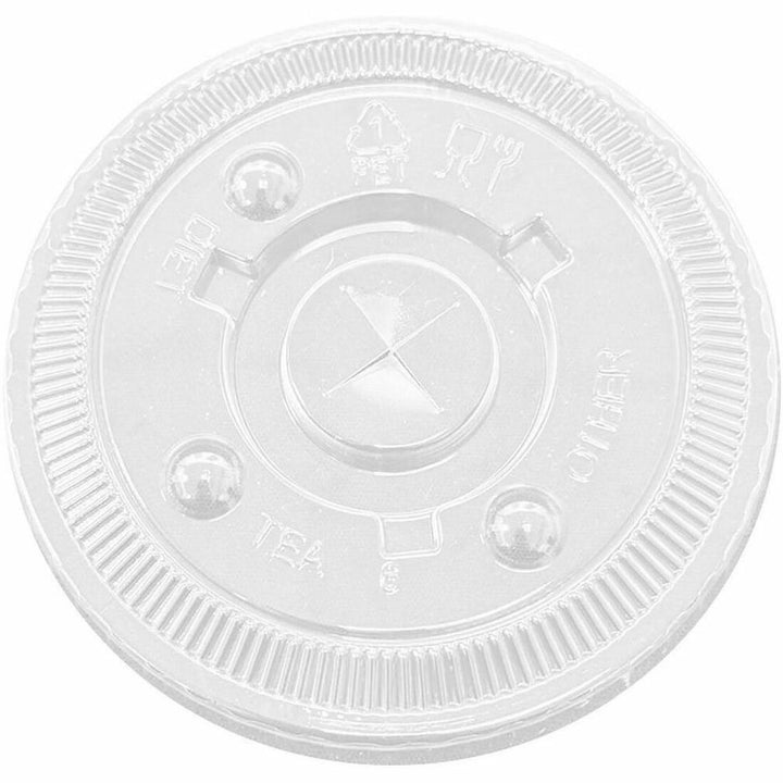 Image of Genuine Joe 00317 Lids for Paper Cold Cups, Clear, 1000 Lids/Box, 1 Carton