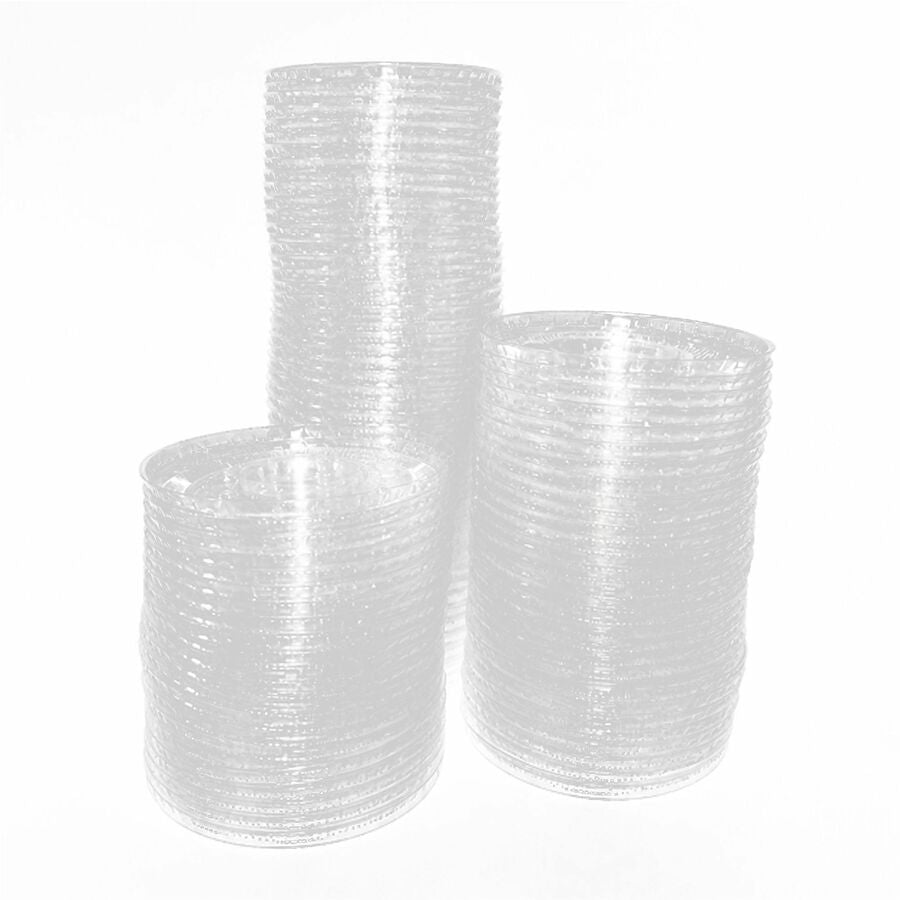 Image of Genuine Joe 00317 Lids for Paper Cold Cups, Clear, 1000 Lids/Box, 1 Carton