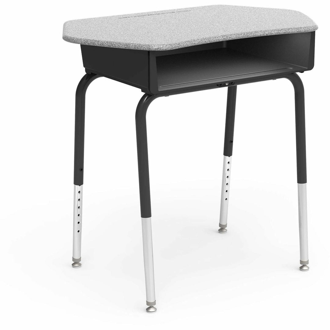 Image of Lorell 83092 League Dry-Erase Top Student Desk with Book Box