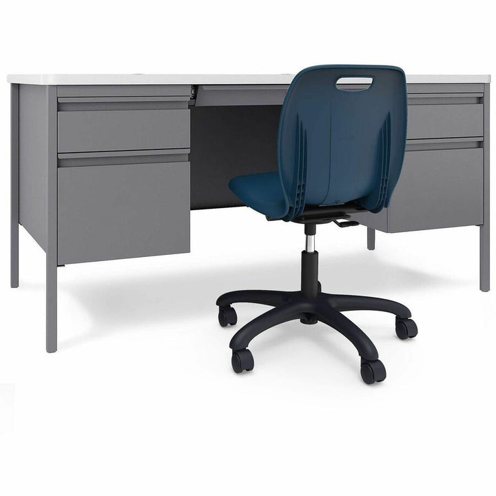 Image of Lorell 83093NY League Adjustable Height Mobile Classroom Chair
