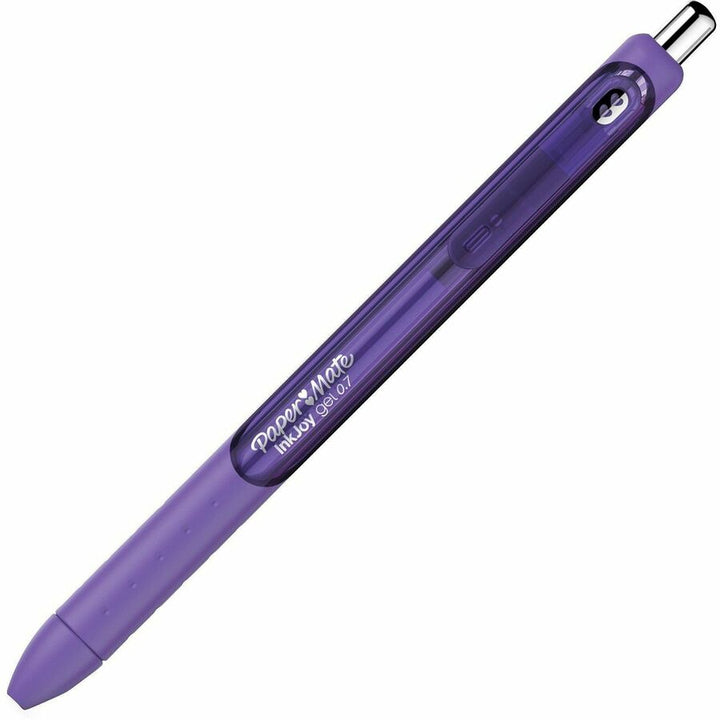 Image of Paper Mate 1953511A InkJoy Gel Pen, 0.7 mm Pen Point, Retractable, Purple Ink, Gel-based, Writing, Home, Office, School, 1 Dozen