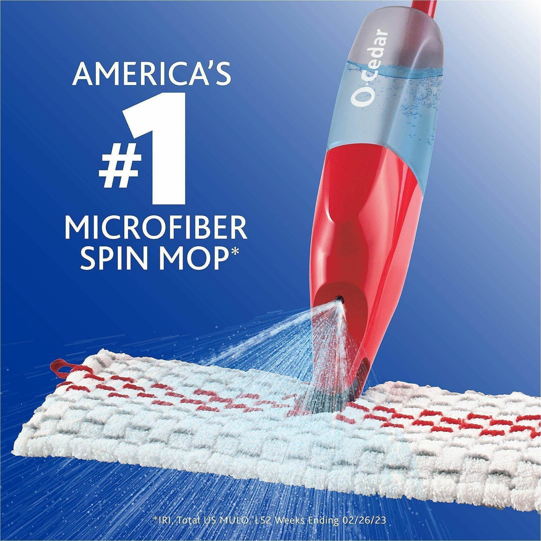 Image of O-Cedar 173563 ProMist MAX Microfiber Spray Mop, MicroFiber Head, Reusable, Machine Washable, Refillable, Double-sided, Multi, 1 Each