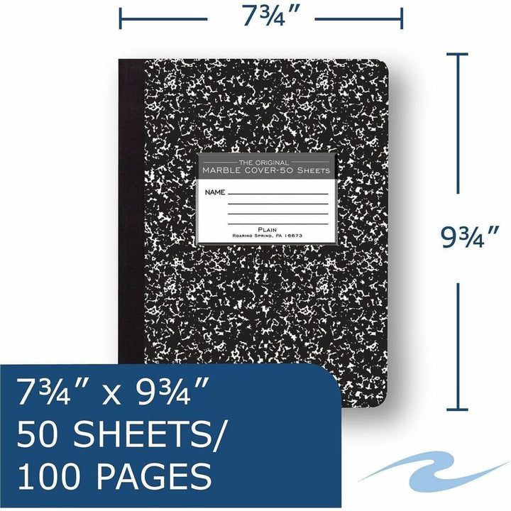 Image of Roaring Spring 77260CT Unruled Paper Composition Book