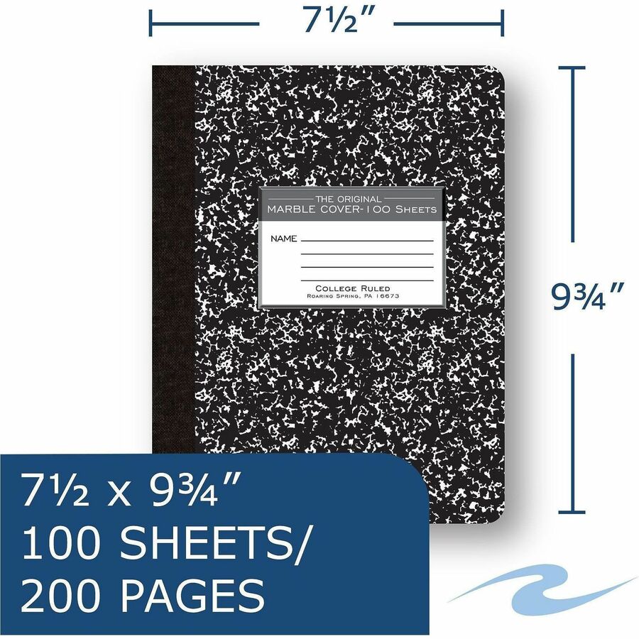Image of Roaring Spring 77264CT 100-sheet College Ruled Comp. Book