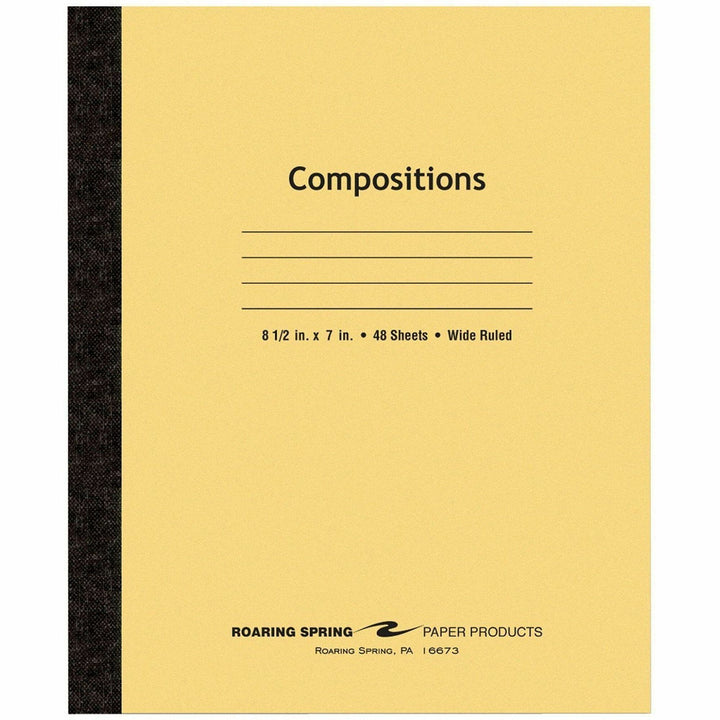 Image of Roaring Spring 77308CT Plain Cover Tapebound Comp Notebook