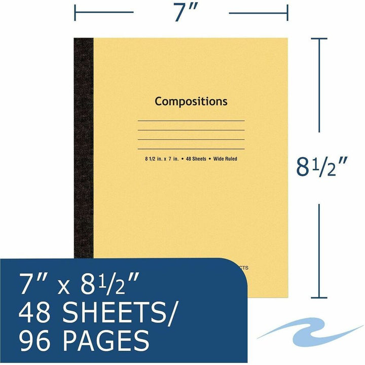 Image of Roaring Spring 77308CT Plain Cover Tapebound Comp Notebook