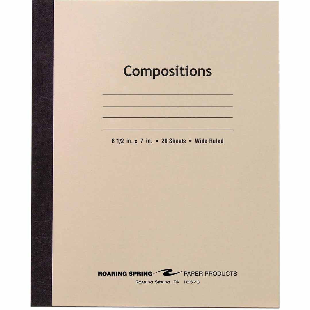 Image of Roaring Spring 77340CT Wide Ruled 20-sheet Compositn Book