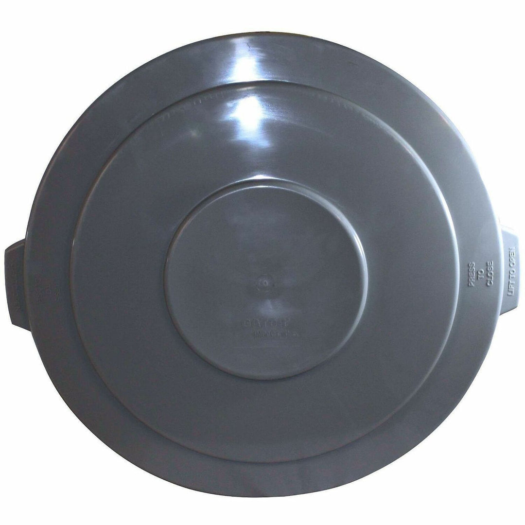 Image of Genuine Joe 01279 Gator Trash Container Lid, Gray, 1 Carton