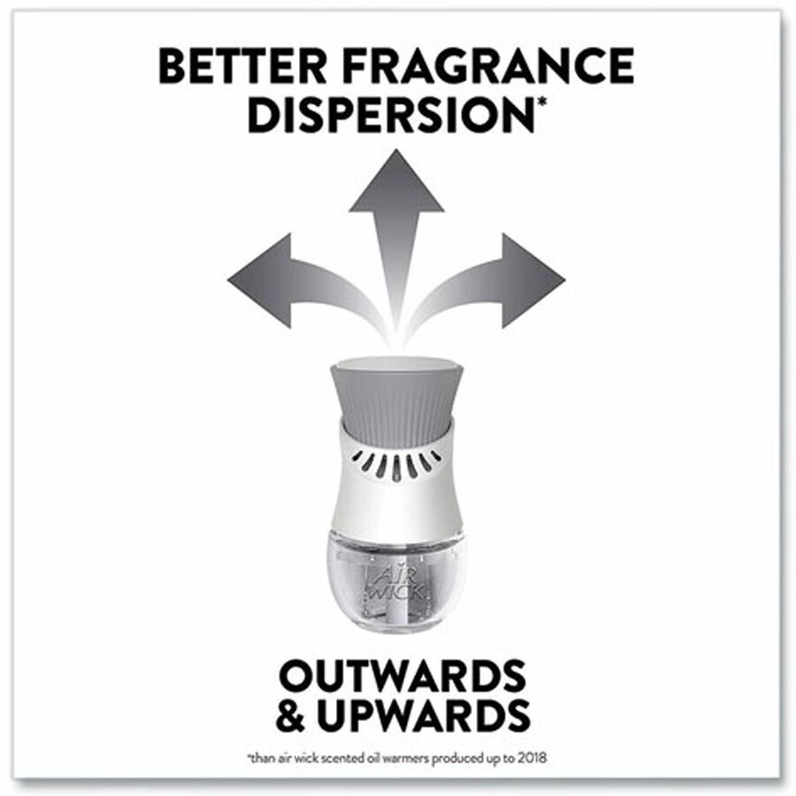 Image of Air Wick 01333CT Scent Oil Warmer Refill, Oil, 0.7 fl oz (0 quart), Paradise Retreat, 140 Day, 2 Refills/Pack, 6 / Carton