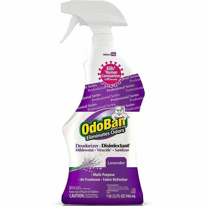 Image of OdoBan 910162QC Lavender Deodorizer Disinfectant Spray