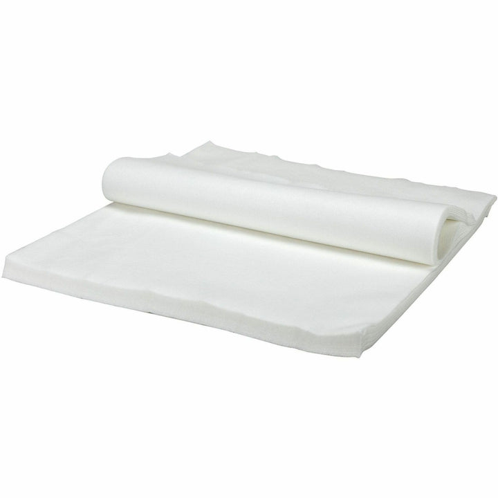 Image of Genuine Joe 01309 Disposable Linen-Like Napkins, White, 1 Carton