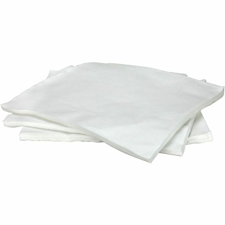 Image of Genuine Joe 01309 Disposable Linen-Like Napkins, White, 1 Carton