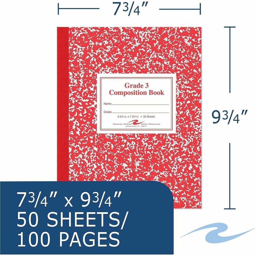Image of Roaring Spring 77922CT First-grade Composition Books
