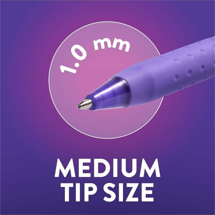 Image of Paper Mate 2226844 InkJoy 300 RT Pen Fashion-wrap Barrel, 1.0 mm Medium Pen Point, Retractable, Fashion Assorted Ink, Writing, 14 / Pack