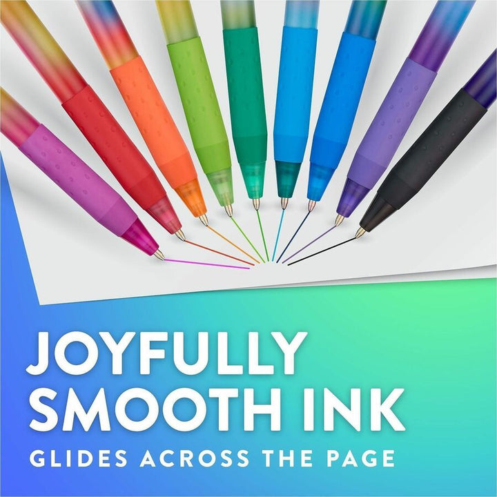 Image of Paper Mate 2226844 InkJoy 300 RT Pen Fashion-wrap Barrel, 1.0 mm Medium Pen Point, Retractable, Fashion Assorted Ink, Writing, 14 / Pack