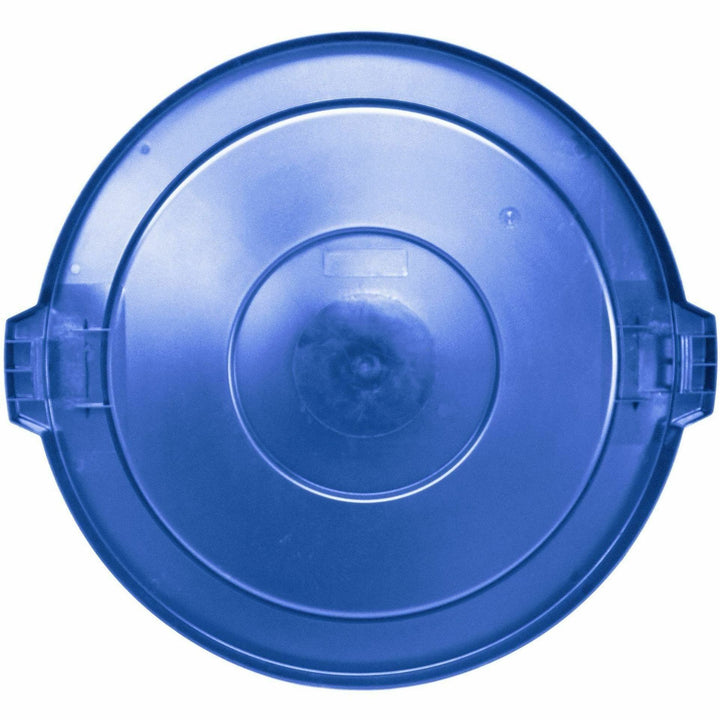 Image of Genuine Joe 01278 Gator Trash Container Lid, Blue, 1 Carton