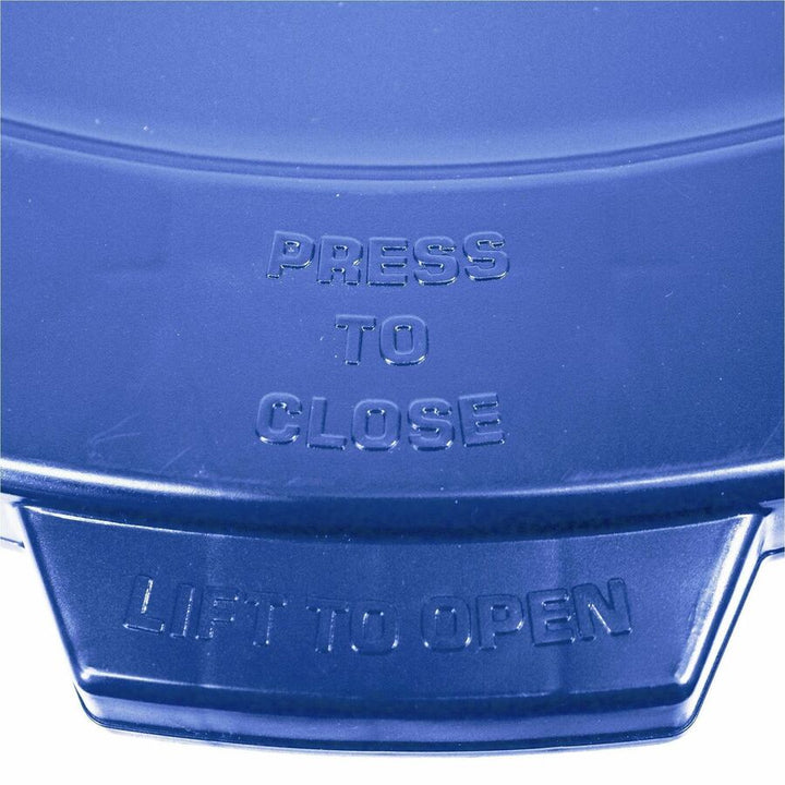 Image of Genuine Joe 01278 Gator Trash Container Lid, Blue, 1 Carton