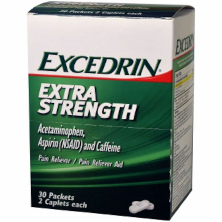 Image of Lil' Drug Store 64108 Excedrin Pain Reliever, For Headache, Body Ache, Arthritis, Cold, Pain, Migraine, 30 / Box