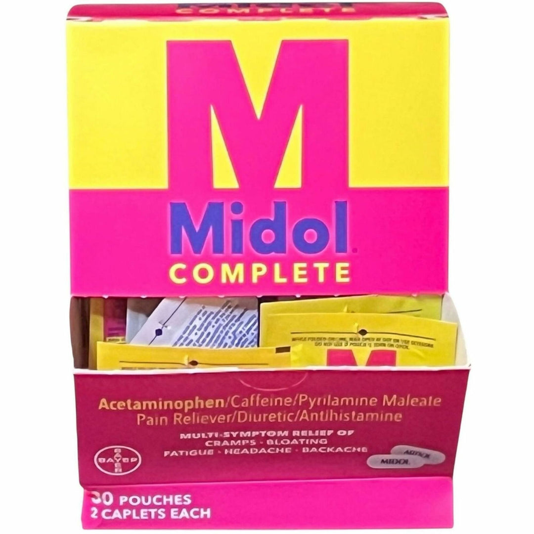 Image of Lil' Drug Store 64458 Midol Menstrual Symptom Relief, For Menstrual Cramp, Bloating, Headache, Backache, 30 / Box
