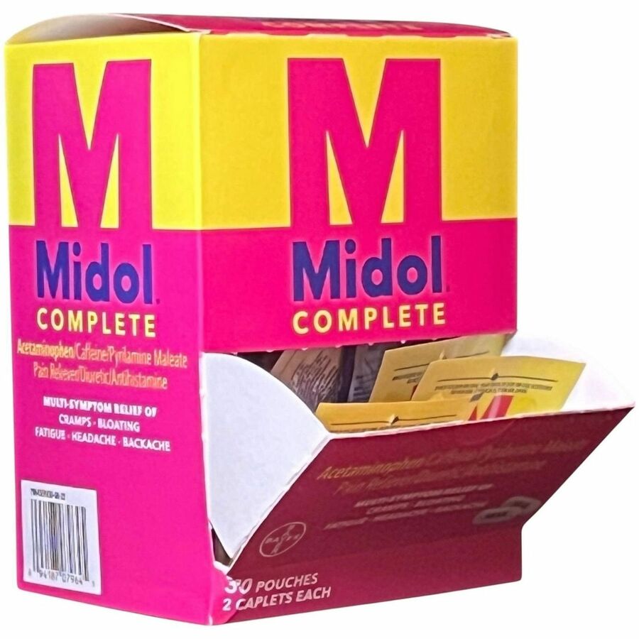 Image of Lil' Drug Store 64458 Midol Menstrual Symptom Relief, For Menstrual Cramp, Bloating, Headache, Backache, 30 / Box