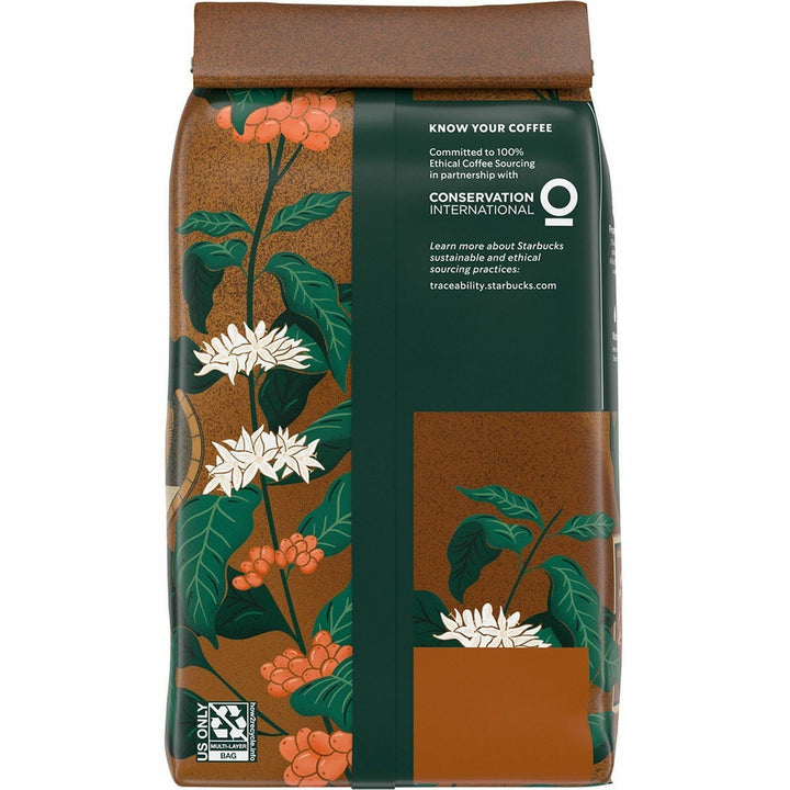 Image of Starbucks 12411946CT Pike Place Roast Whole Bean Coffee, Medium, Whole Bean, Pike Place, 6 / Carton